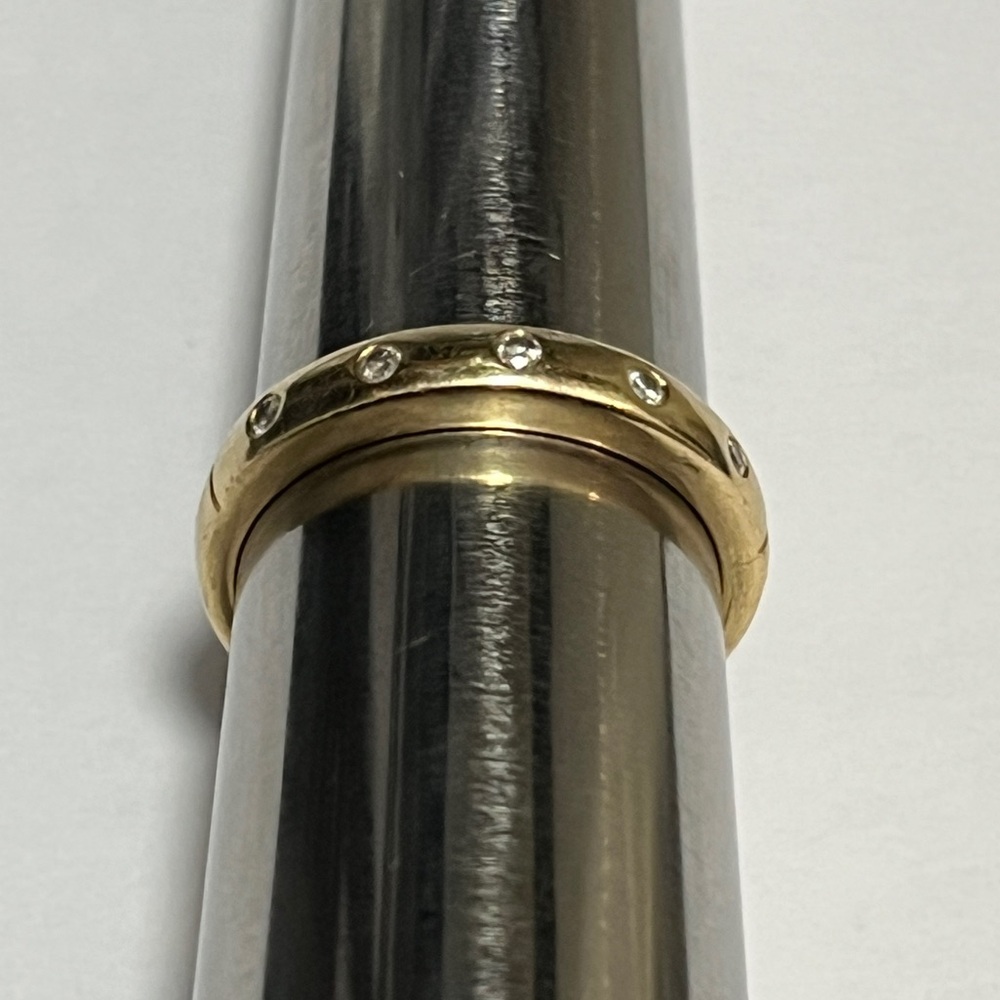 ⭐️SHOWING⭐️14K Gold Diamond Wedding Band